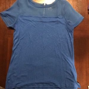 Dressy short sleeved blue top from H&M